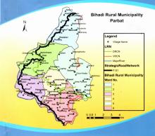 Map of Bihadi Rural Municipality
