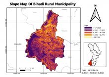 Slope Map of Bihadi Rural Municipality
